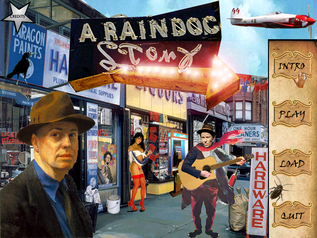 A RainDog Story (Windows) screenshot: Title screen