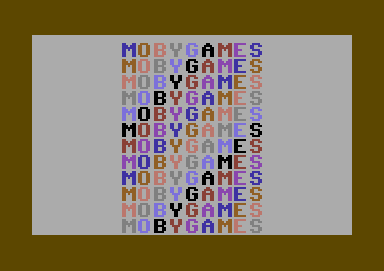 KinderComp (Commodore 64) screenshot: Part of the animated name display