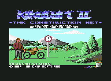 Kikstart 2 (Commodore 64) screenshot: Title Screen
