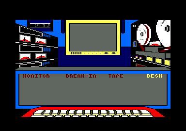 Killed Until Dead (Amstrad CPC) screenshot: The spying room