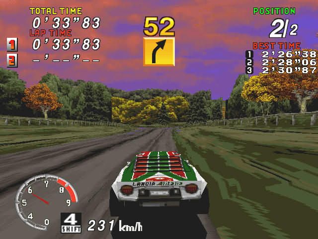 SEGA Rally Championship (Windows) screenshot: Lancia Stratos