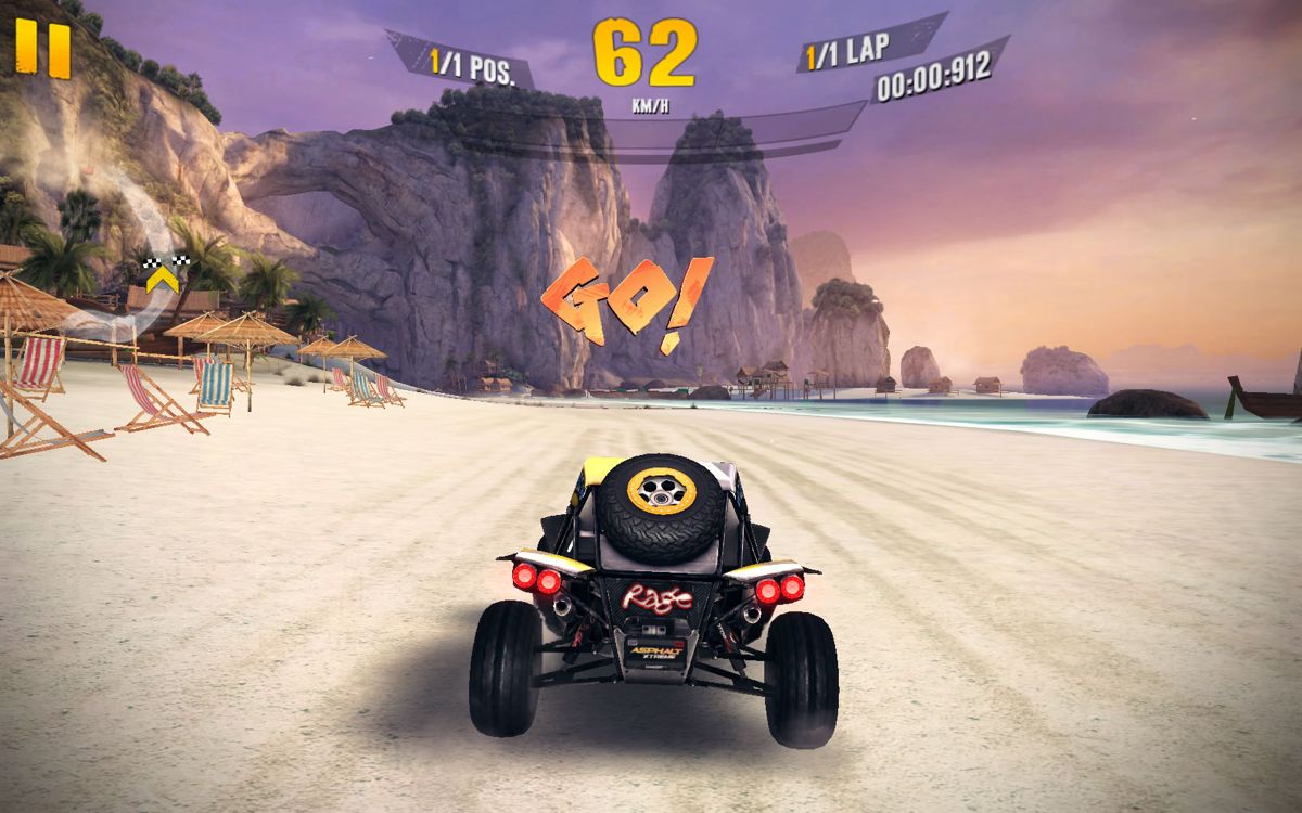 Asphalt: Xtreme (Windows Apps) screenshot: The tutorial race