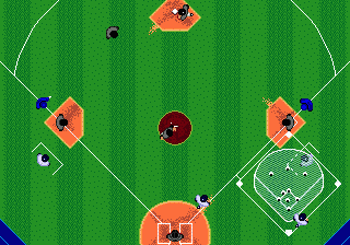 Tommy Lasorda Baseball (Genesis) screenshot: Single