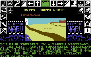 Kobyashi Naru (Commodore 64) screenshot: A megaunit