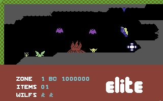 Kokotoni Wilf (Commodore 64) screenshot: In a cave