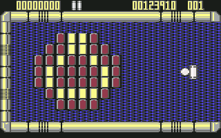 Krakout (Commodore 64) screenshot: Round 1