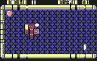 Krakout (Commodore 64) screenshot: One of your enemies