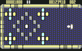 Krakout (Commodore 64) screenshot: Round 2