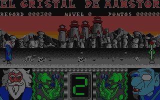 La Corona Mágica (DOS) screenshot: Starting location (VGA)
