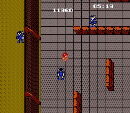 Labyrinth (NES) screenshot: Upstairs to even tougher enemies.