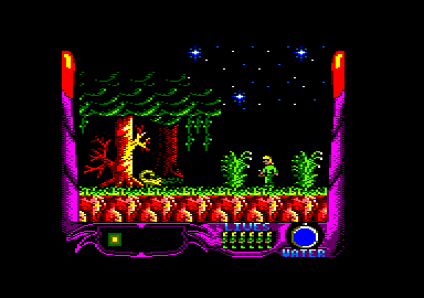 La Espada Sagrada (Amstrad CPC) screenshot: Avoid the scorpion