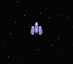 Lagrange Point (NES) screenshot: Through the space