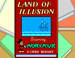 Land of Illusion starring Mickey Mouse (SEGA Master System) screenshot: Title screen