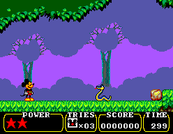 Land of Illusion starring Mickey Mouse (SEGA Master System) screenshot: Area 1
