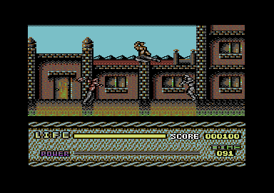 Last Battle (Commodore 64) screenshot: The first stage