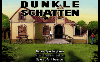 Dunkle Schatten (DOS) screenshot: Title screen