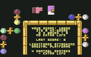 Lightforce (Commodore 64) screenshot: Finished up with level 2