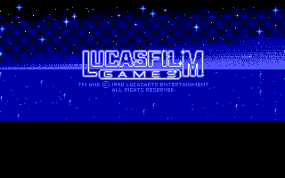 Loom (DOS) screenshot: Lucasfilm company logo (EGA)