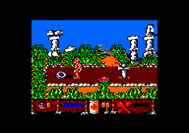Los Inhumanos (Amstrad CPC) screenshot: I don't know what this is but hopefully it is good for me.