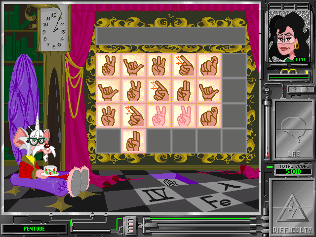 The Lost Mind of Dr. Brain (Windows) screenshot: Pentode: a matching puzzle