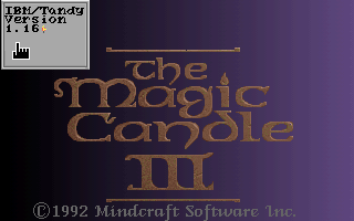 The Magic Candle III (DOS) screenshot: Title screen