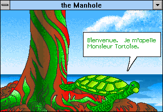 The Manhole: New and Enhanced (Windows 3.x) screenshot: French turtle