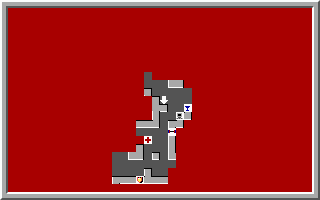 Mars Saga (DOS) screenshot: Area map - a handy feature!