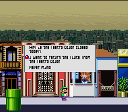 Mario is Missing! (SNES) screenshot: Return the lost objects, answer a questionnaire and earn the reward offered!