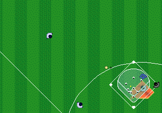 Tommy Lasorda Baseball (Genesis) screenshot: Leftfielder's