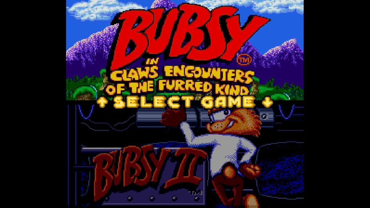 Bubsy: Two-Fur (Windows) screenshot: Select a game.