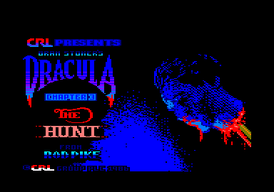 Dracula (Amstrad CPC) screenshot: Title screen for chapter 3
