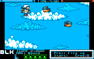 Screenshot of Chiki Chiki Boys (Amiga, 1990) - MobyGames