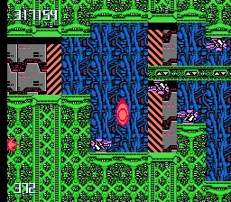 Metal Storm (NES) screenshot: Power-up that lets you attack while inverting gravity