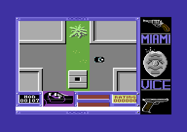 Miami Vice (Commodore 64) screenshot: Into a new road