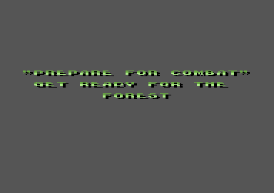 Mig-29 Soviet Fighter (Commodore 64) screenshot: I'm ready, the mission can begin.