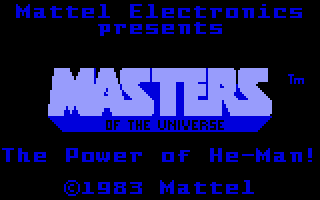 Masters of the Universe: The Power of He-Man (Intellivision) screenshot: Title screen