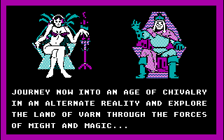 Might and Magic: Book One - Secret of the Inner Sanctum (DOS) screenshot: Naked amazons await!