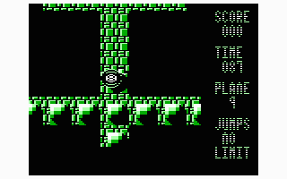 Mind-Roll (TRS-80 CoCo) screenshot: Some narrow paths to explore (Coco 3)