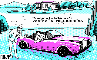 Millionaire: The Stock Market Simulation (Release 2) (DOS) screenshot: You are a millionaire