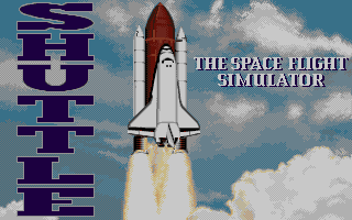 Shuttle: The Space Flight Simulator (DOS) screenshot: Title screen