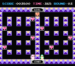 Binary Land (NES) screenshot: Bonus level