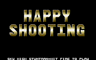 Sky High Stuntman (Atari ST) screenshot: Motto on game start
