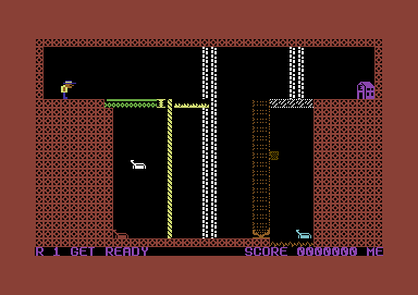 More Adventures of Big Mac: The Mad Maintenance Man (Commodore 64) screenshot: Game start