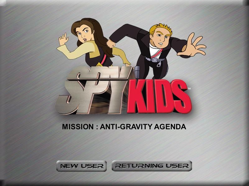 Spy Kids Learning Adventures: Mission: The Anti-Gravity Agenda (Windows) screenshot: Title screen.