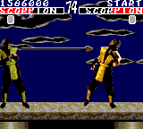 Mortal Kombat (Game Gear) screenshot: Get over here