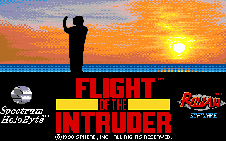Flight of the Intruder (DOS) screenshot: Title screen
