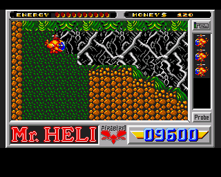 Battle Chopper (Amiga) screenshot: Stage 2: The Cave