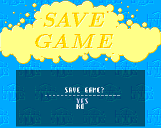 Mr. Nutz: Hoppin' Mad (Amiga) screenshot: Save game screen