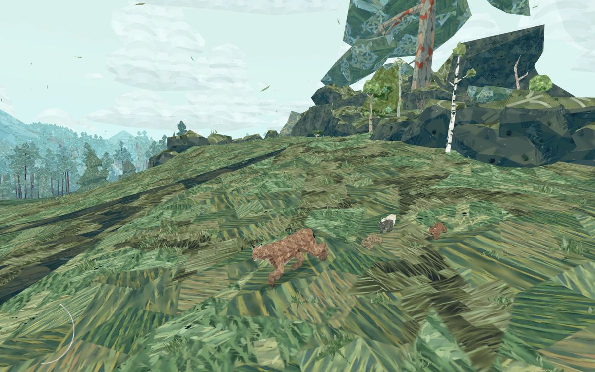 Shelter 2 (Windows) screenshot: The cubs are following their mother out in the world