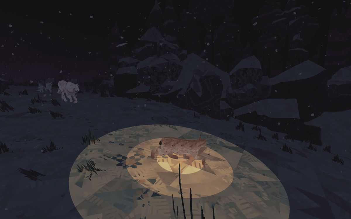 Shelter 2 (Windows) screenshot: Being chased by wolves